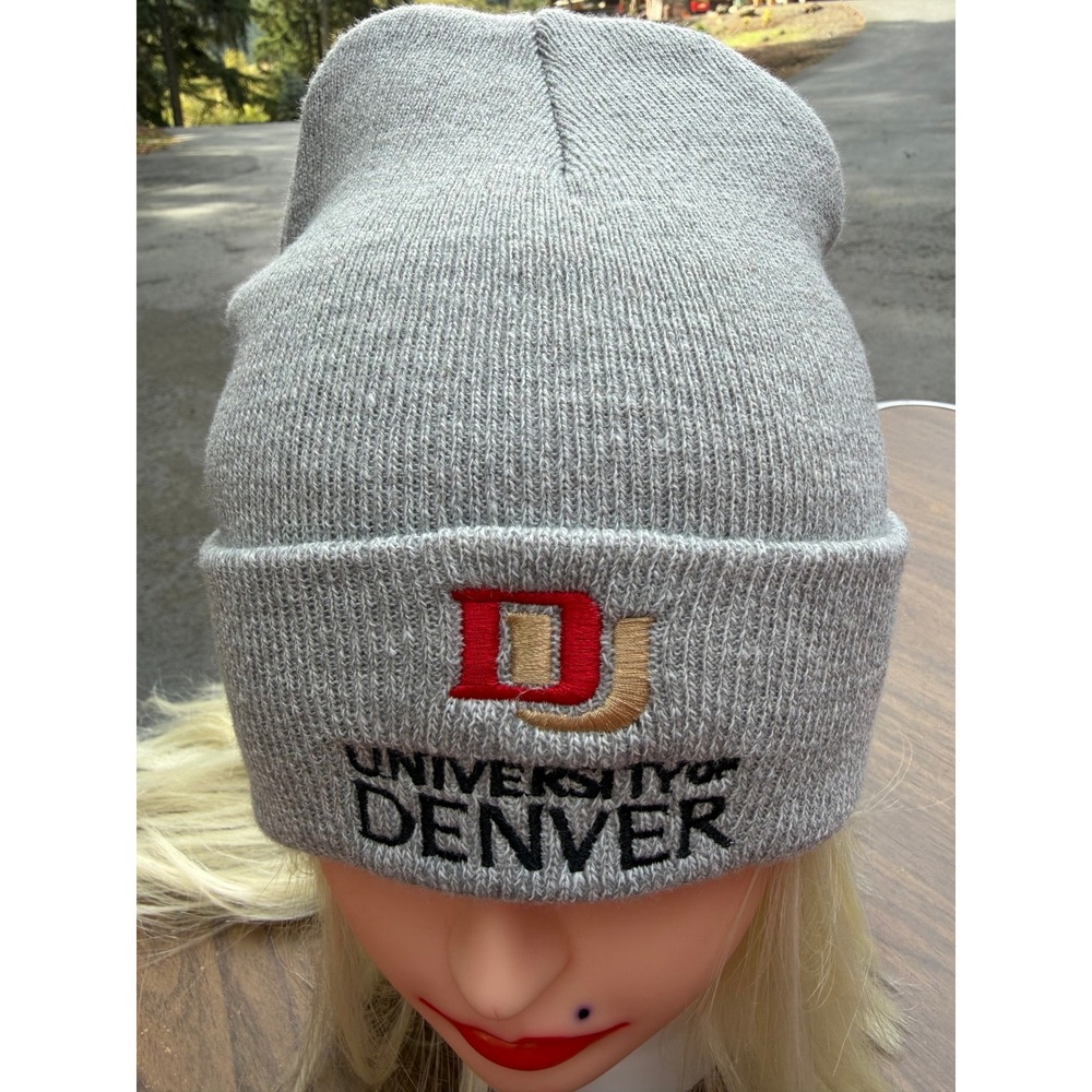 Denver Pioneers Legacy Knit Cuffed Beanie Gray Adult OS NWT